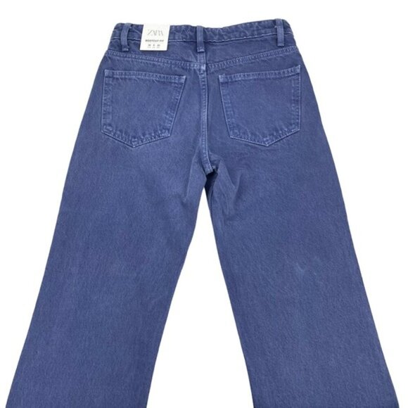 NWT ZARA Mid-Rise Bootcut Jean Sz 0 Regular Length Blue Washed - Picture 8 of 9